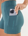 Shorts Aurora Verde Pavão — foto 4