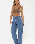 Calça Barrel Abelha Jeans — foto 9