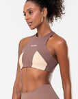 Top Hibisco Castanho / Cream — foto 4