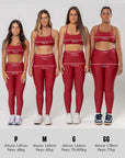 Legging Perpétua 4" Red Dark — foto 4