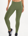 Legging Peonia Verde Croco Canelado — foto 1