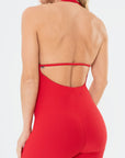 Macacão Lírio Vermelho Scarlet Canelado — foto 5