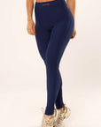 Legging Peônia Azul Marinho Canelado — foto 4