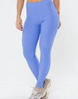 Legging Peônia Azul Cerúleo Canelado — foto 4