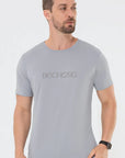 Camiseta Dry Básica Masculina Cinza — foto 1