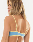 Top Girassol Azul Sereno / Amarelo Manteiga — foto 2