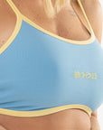 Top Girassol Azul Sereno / Amarelo Manteiga — foto 3