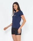 Blusa Dry Bchose Marinho / Bege — foto 4