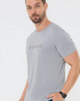 Camiseta Dry Básica Masculina Cinza — foto 4