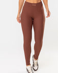 Legging Peonia Marrom Pantone Canelado — foto 1