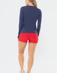 Blusa Tulipa Marinho — foto 6