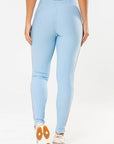 Legging Iris Azul Ice Canelado / Castanho — foto 2