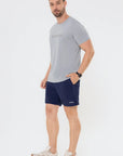 Camiseta Dry Básica Masculina Cinza — foto 5