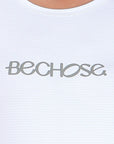 Blusa Dry Bchose Branco / Bege — foto 3