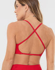 Top Flor Vermelho Scarlet Canelado — foto 2