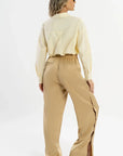 Calça Dália Marfim Acetinado — foto 6