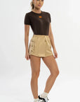 Shorts Dália Marfim Acetinado — foto 5