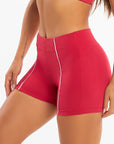 Shorts Jasmim Vermelho Lichia / Branco — foto 4