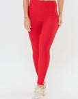 Legging Peônia Vermelho Scarlet Canelado — foto 1