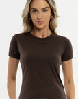 Blusa Pima Dália Brown — foto 1