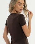 Blusa Pima Dália Brown — foto 2