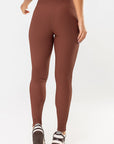 Legging Peonia Marrom Pantone Canelado — foto 2