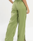Calça Dália Pistache Acetinado — foto 2