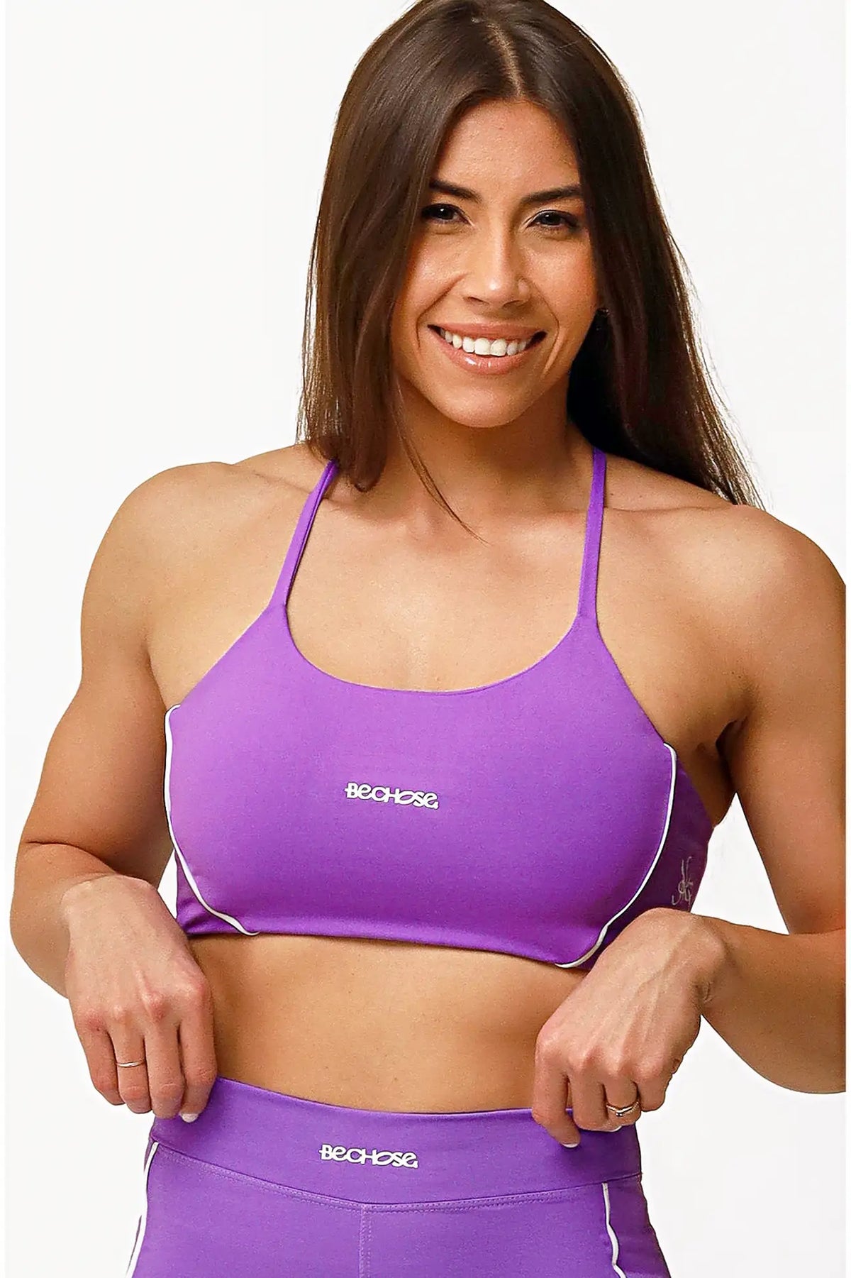 Top Bella Violeta / Branco — foto 1