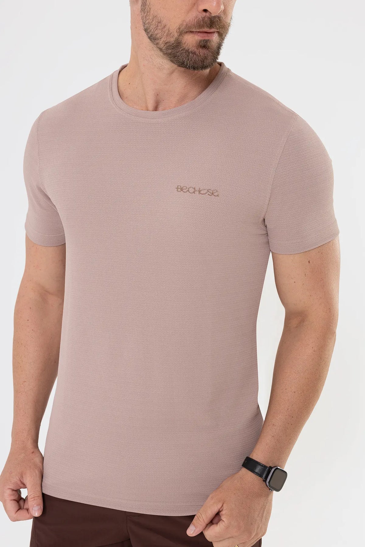 Camiseta Casual Tech Taupe — foto 2