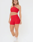 Shorts Lótus 2.0  Vermelho Scarlet Canelado — foto 5