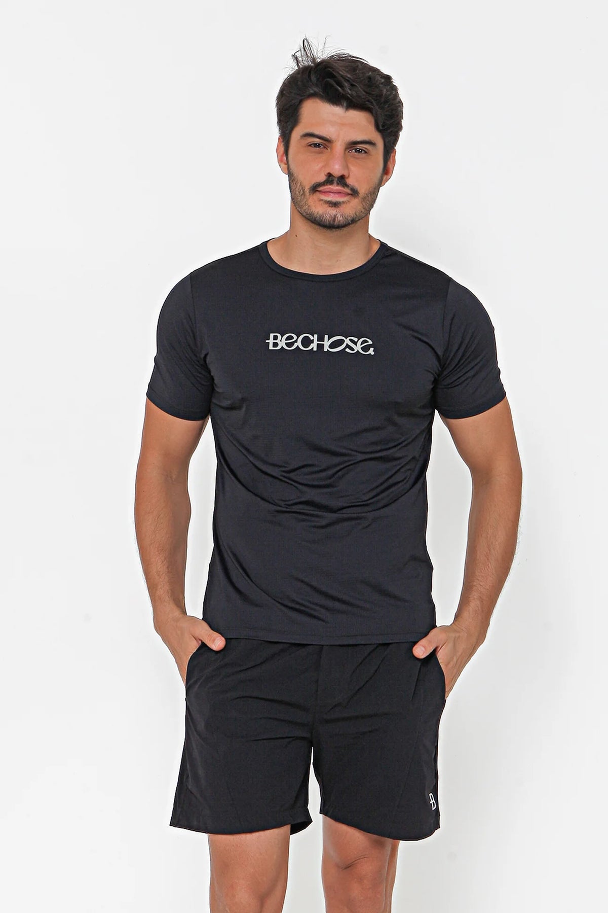 Camiseta Dry Bchose Preto / Cinza — foto 1