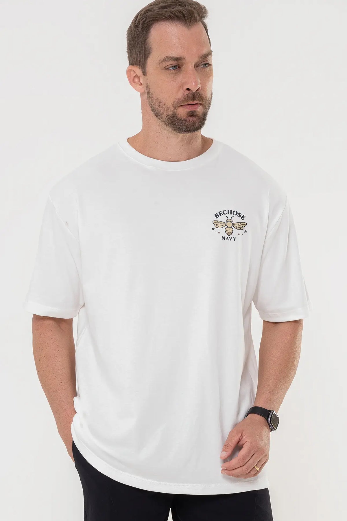 Camiseta Over Navy Masculina — foto 1