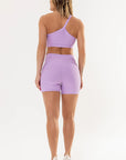 Shorts Peônia Lilás Canelado — foto 6