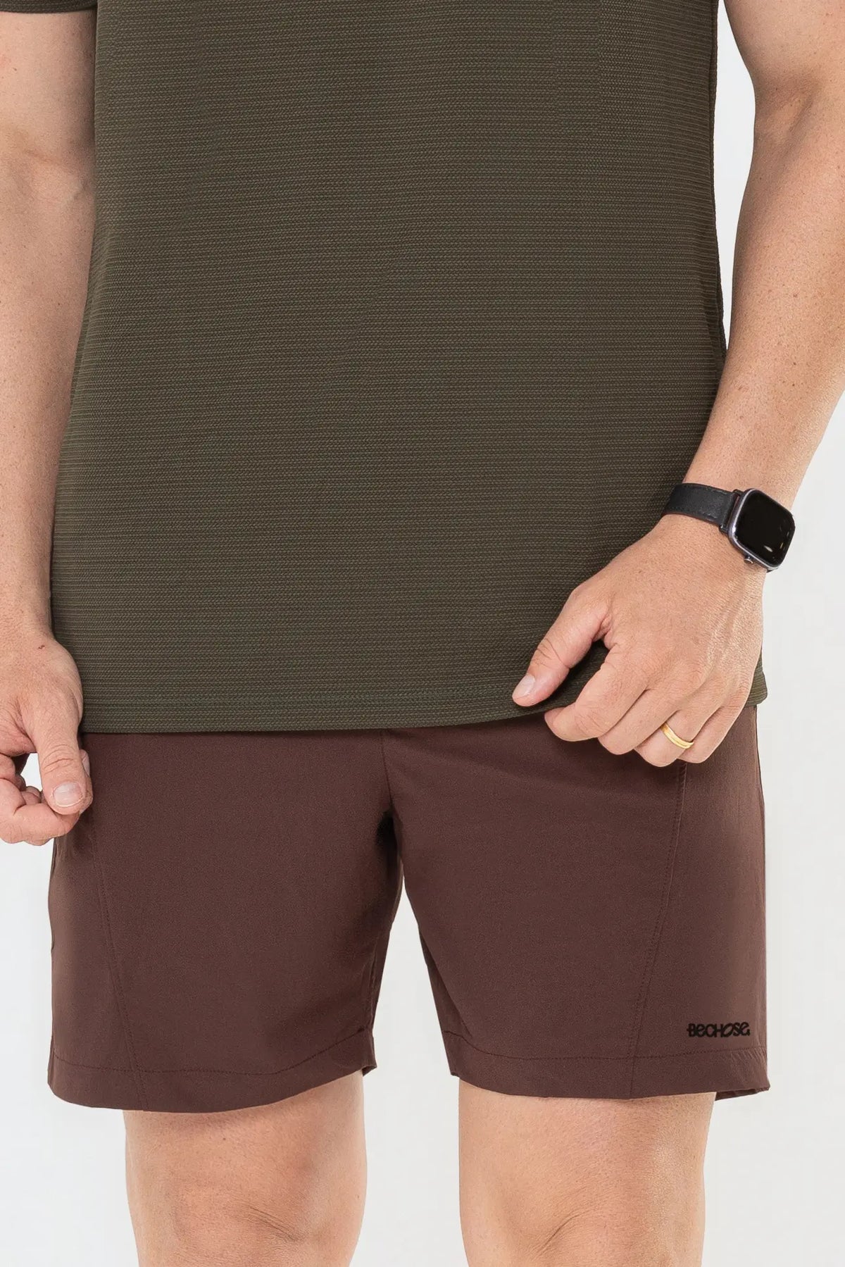 Camiseta Casual Tech Verde Militar — foto 3