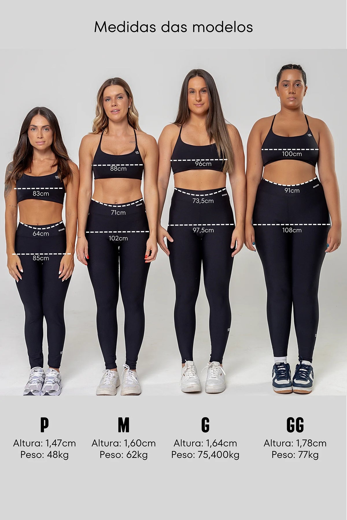 Legging Perpétua 4" Preto Absoluto — foto 4