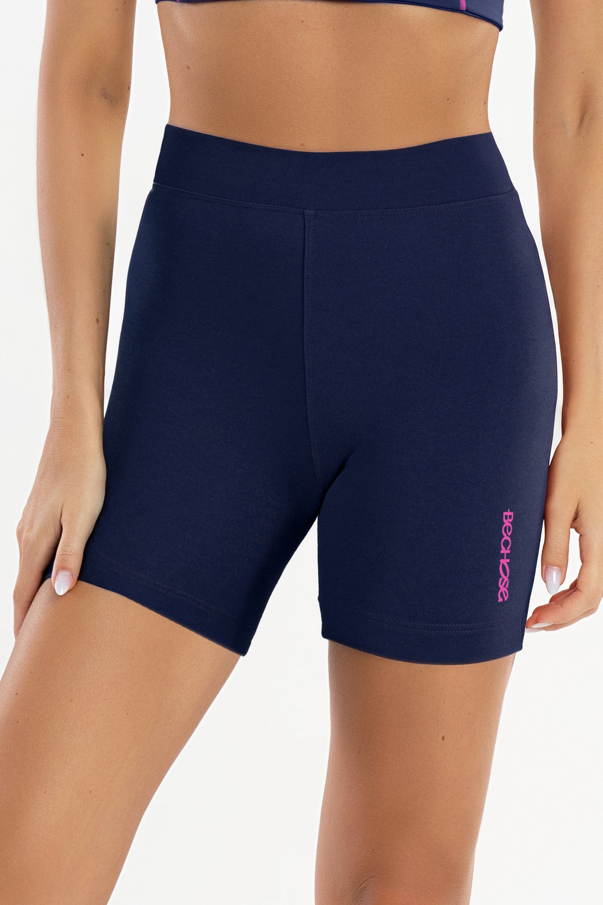 Shorts Peônia Azul Marinho / Rosa Sorvete — foto 1