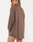 Camisa Violeta Marrom — foto 2