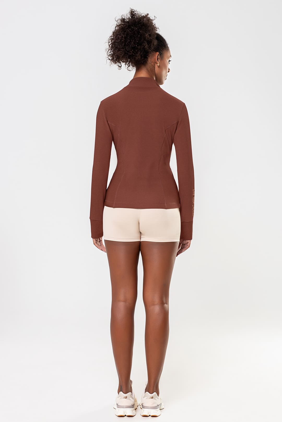 Jaqueta Cravo Marrom Pantone Canelado — foto 6