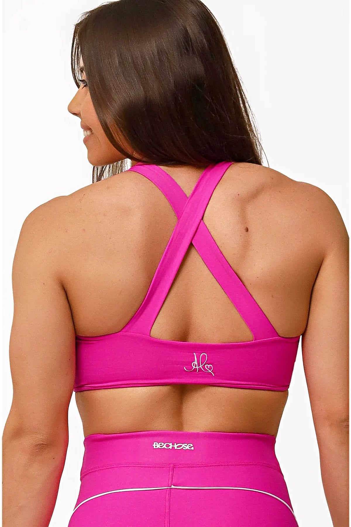 Top Aurora Pink / branco — foto 2