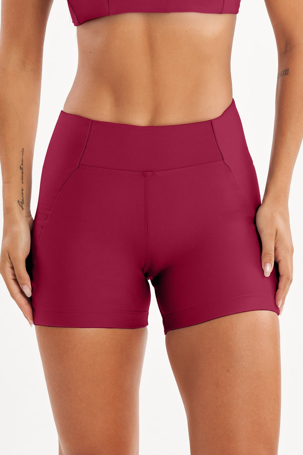 Shorts Hibisco Bordô — foto 3