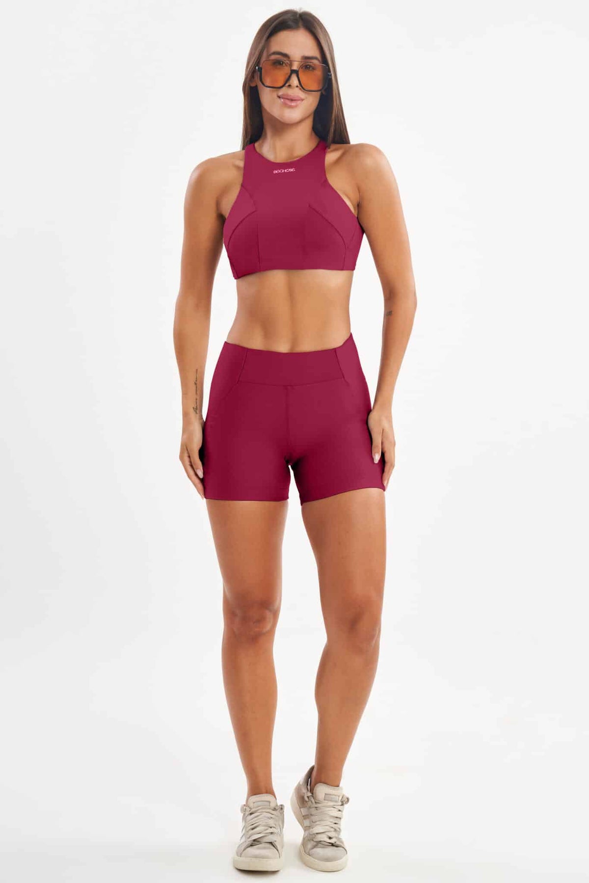 Shorts Hibisco Bordô — foto 6