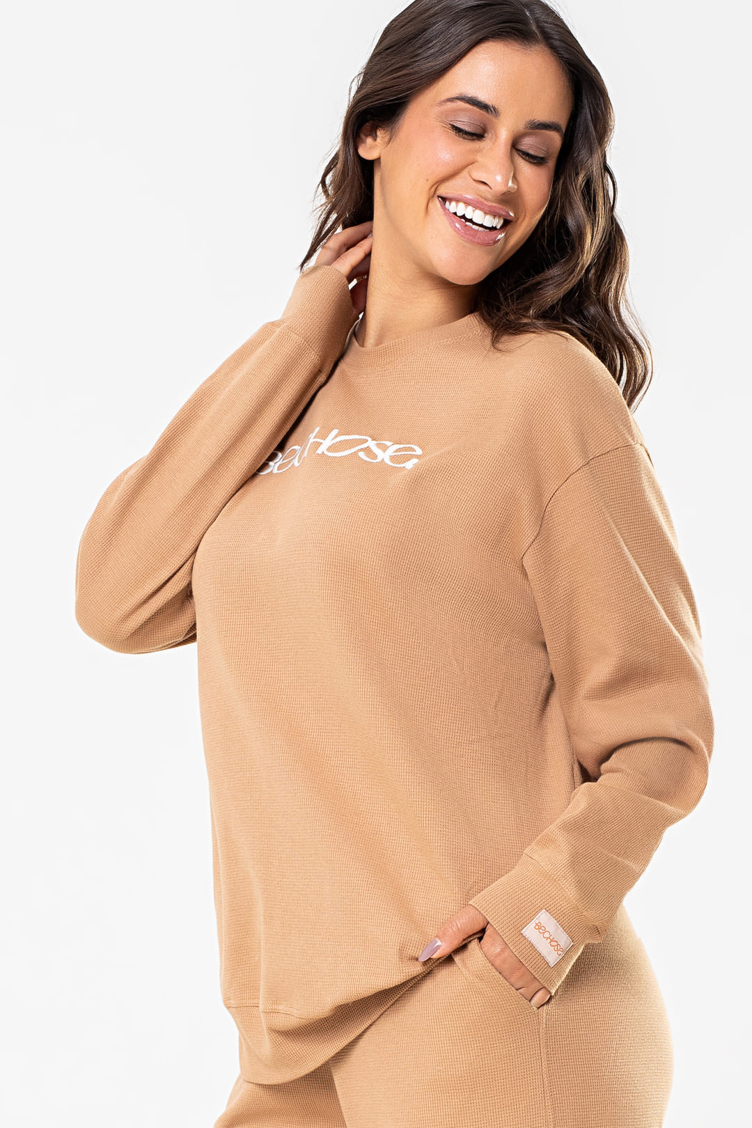 Conjunto Blusão E Calça Serena Caramelo — foto 1