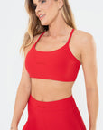 Top Flor Vermelho Scarlet Canelado — foto 5