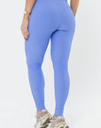 Legging Peônia Azul Cerúleo Canelado — foto 2