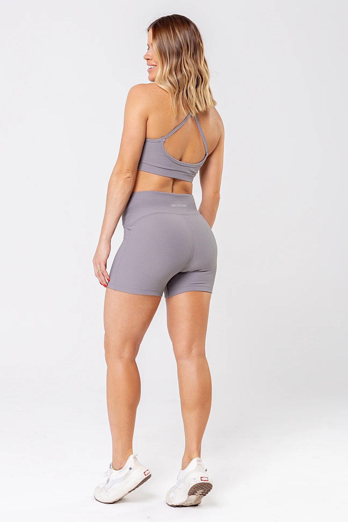 Shorts Lotus Cinza Canelado — foto 4