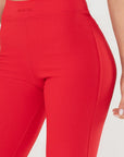 Legging Peônia Vermelho Scarlet Canelado — foto 4