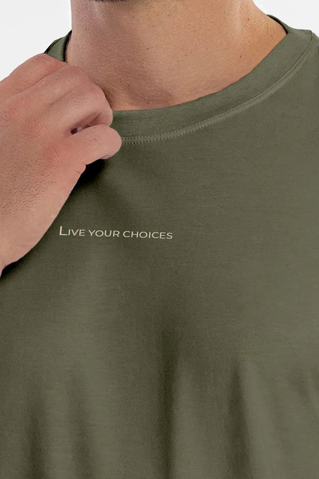 Camiseta Pima Carvalho Verde Croco — foto 3