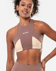 Top Hibisco Castanho / Cream — foto 1