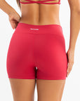 Shorts Jasmim Vermelho Lichia / Branco — foto 2