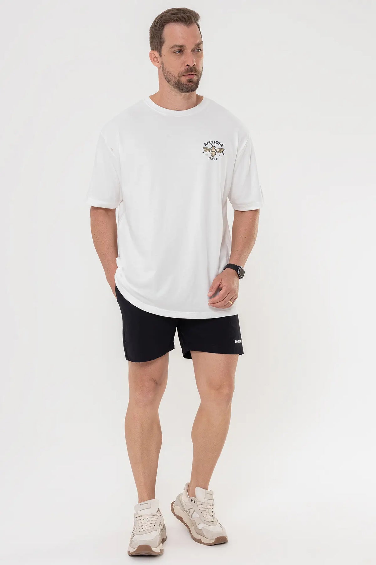 Camiseta Over Navy Masculina — foto 4